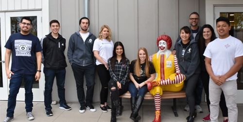 Employee volunteers and Ronald McDonald House